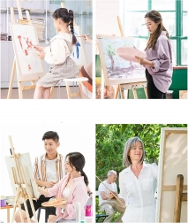 Slikanje po številkah z okvirjem 30 × 40 cm – barviti pav