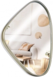 Stensko ogledalo zlato 28 × 40 cm