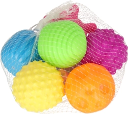 Senzorične žogice za otroke, komplet 6 kosov v mrežici