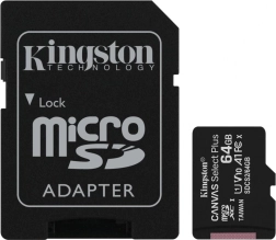 kingston microsd kartica 64 gb canvas select plus z adapterjem
