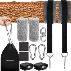 Komplet za obešanje viseče mreže in gugalnice TRIZAND