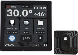 Komplet pametnih panelov Shelly Wall Display črna in BLU H&T črna