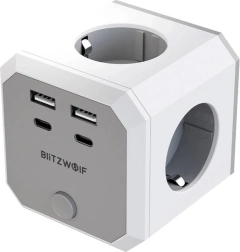 Napajalna kocka BlitzWolf 8-v-1 z USB in AC izhodi