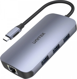 USB-C Hub 9v1 s HDMI 2.0, RJ45, čitalnikom SD in PD 100W