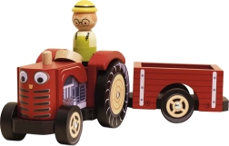 Le Toy Van lesen traktor s prikolico za otroke