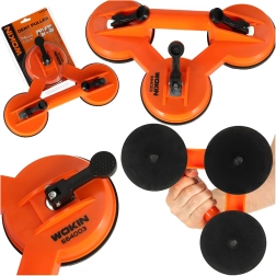 Trojna vakuumska prisesalka za steklo in ploščice 75 kg WOKIN