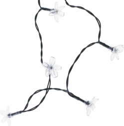 Sončna vrtna svetlobna veriga cvetlice 7 m, 50 LED, multicolor