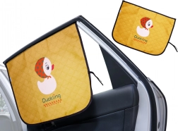 Magnetna sončna zavesa za okno avtomobila z motivom račkice