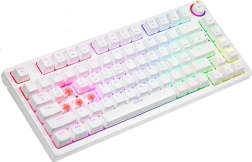 Bela mehanska tipkovnica RGB PHENIX WHITE Gateron Red