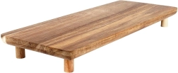 Lesena servirna deska na nogicah 36 × 14,5 cm