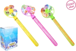 Pihalnik za mehurčke z vetrnico 76 ml, 34 cm – češka embalaža