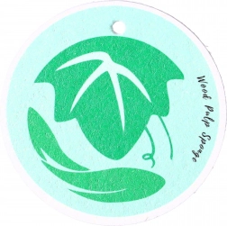 Naravna gobica za posodo - zelena