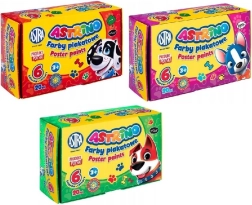 Šolske barve za plakate 6 barv 20 ml ASTRINO ASTRA