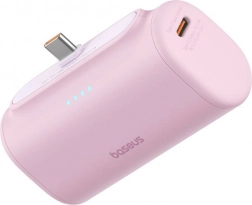 Hitronapravljiva power banka BASEUS Compact USB‑C 5000 mAh, 20 W – rožnata