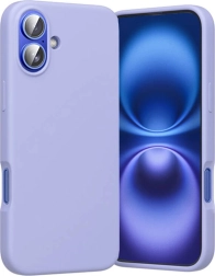 silikon ovitek z MagSafe za iPhone 16 – Vention, lila