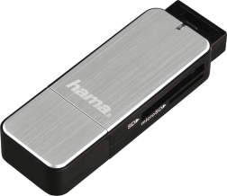 USB 3.0 čitalnik kartic SD/microSD – srebrn