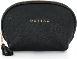 Kozmetična torbica iz črnega usnja