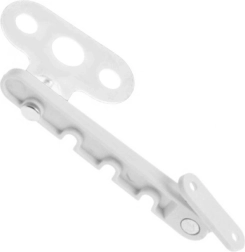 Blokada okna z omejevalnikom odpiranja, 4‑stopenjska nastavitev, bela