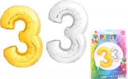 Napihljiv balon v obliki številke 3