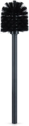 Črna nadomestna WC krtača 35 cm