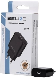 Omrežni polnilec 25 W GaN USB‑C PD 3.0 brez kabla – črna