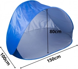 Samorazstavljiv plažni šotor z UV zaščito, velik in lahek