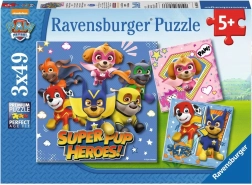 Ravensburger puzzle TAČKE NA PATRULJI 3×49 kosov