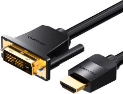 Hdmi na dvi (24+1) kabel 3 m 4k 60 hz/1080p 60 hz črn