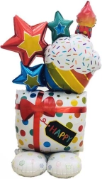 Foliasti balon Maxi darilo 65 × 114 cm