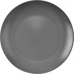 Keramični desertni krožnik sivi Alfa 21,5 cm