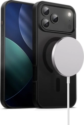 Ovitek Hybrid Frost Mag Cover za iPhone 17 Pro Max z MagSafe črne barve