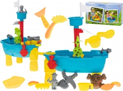 Piratična ladijska igralna miza s peskovnikom