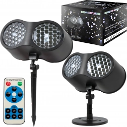 Božični LED laserski projektor s snežinkami za hišo