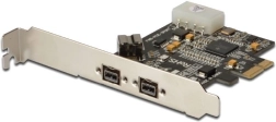FireWire 800 PCIe krmilnik z 2x zunanjim in 1x notranjim priključkom, low profile