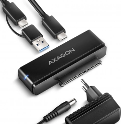 Adapter USB‑C 10Gbps na SATA za 2,5"/3,5" SSD/HDD FASTPORT X z napajalnikom in kablom 60 cm