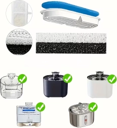 Nadomestni filtri za fontano za pse in mačke – set 8 kosov