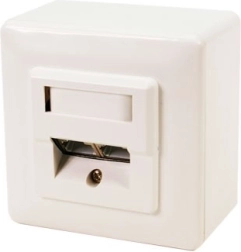 Vtičnica nat/subt. CAT5e 2xRJ45 oklopljena