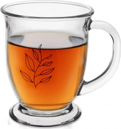 Steklen vrč 450 ml z motivom lista