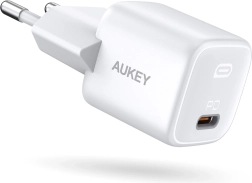 aukey omnia mini usb-c polnilnik 20 w pd hitro polnjenje