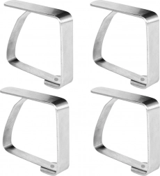 Nerjaveče sponke za prt, 4 kosi