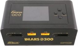 Pametni dvojni polnilec Gens Ace IMARS D300 G‑Tech AC/DC 300 W / 700 W – črna