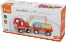 Leseni žerjav VIGA s kontejnerji