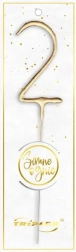 Prskavka številka 2, 16,5 cm, zlata