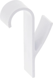 Kavelj za kopalniški radiator – bel