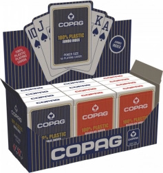 Plastične poker karte PKJ – rdeče, veliki indeks