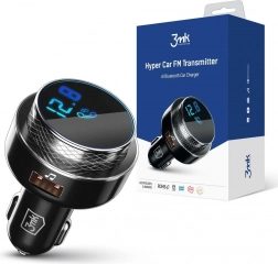 avto adapter in FM oddajnik z Bluetooth, 2× USB-A, čitalnik kartic in hitro polnjenje