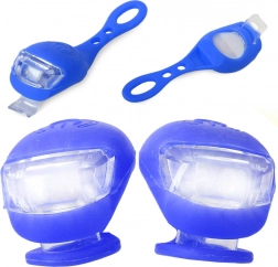 Silikonske LED luči za kolo, vodoodporne, 2 kosa