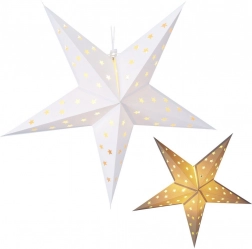 Viseča svetleča papirnata zvezda 60 cm