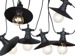 Vrtna svetlobna veriga 5,5 m s 6 LED žarnicami, IP44, topla svetloba