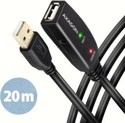 Axagon USB 2.0 aktivni podaljševalni kabel 20 m